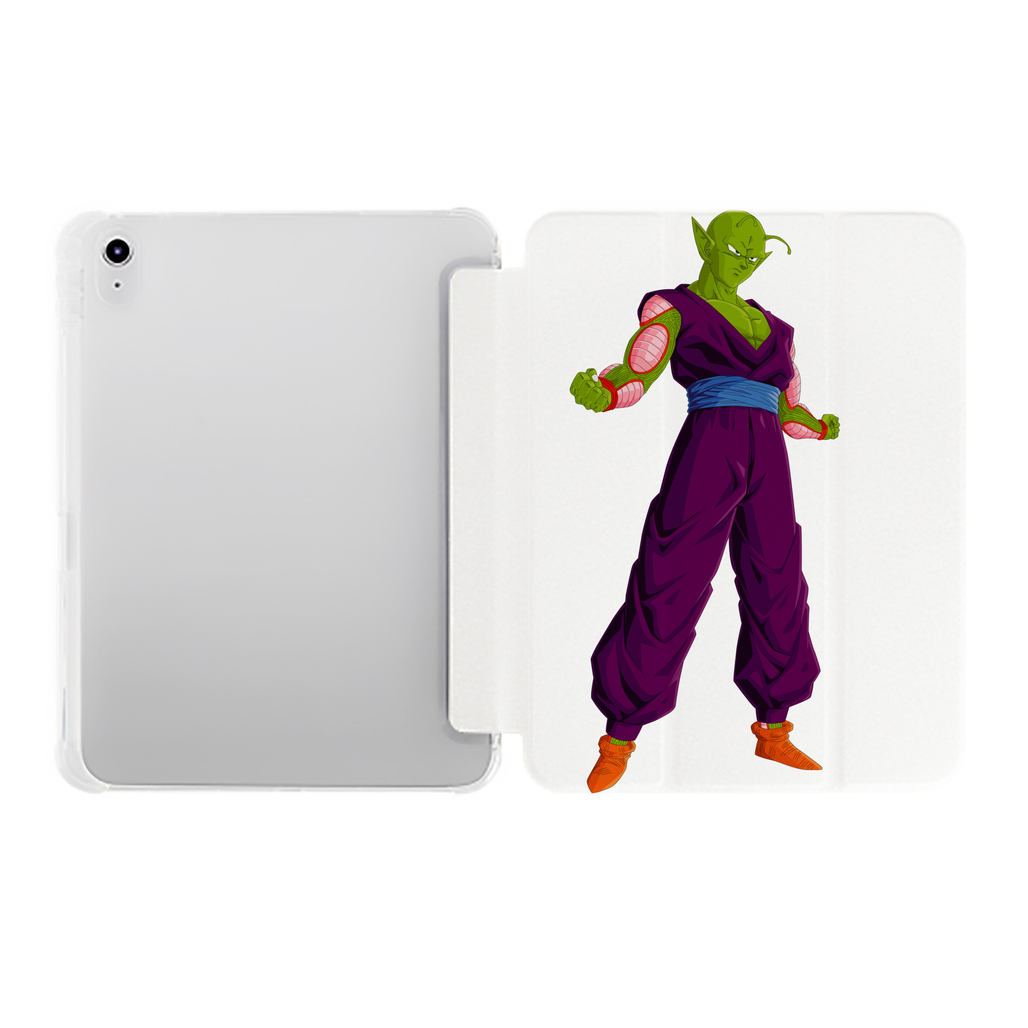 （画像用） ドラゴンボール ピッコロ DRAGON BALL Piccolo IPad ケース ペン収納付き 三つ折りスタンド PUレザー×シリコン 対応機種9.5/10.5/10.9インチ